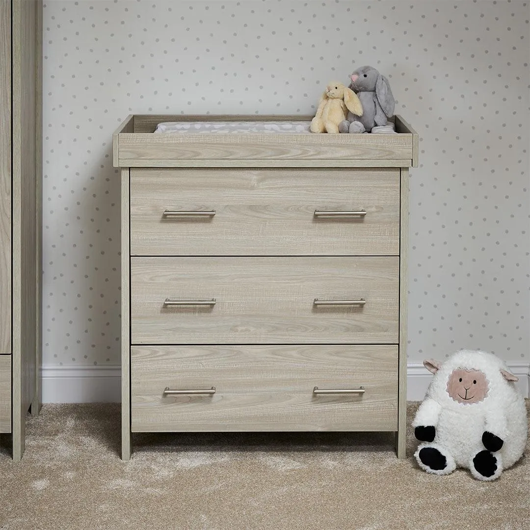 Obaby Nika 3 Piece Room Set - Grey Wash