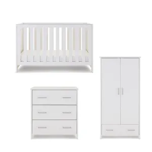 Obaby Nika 3 Piece Room Set - White Wash
