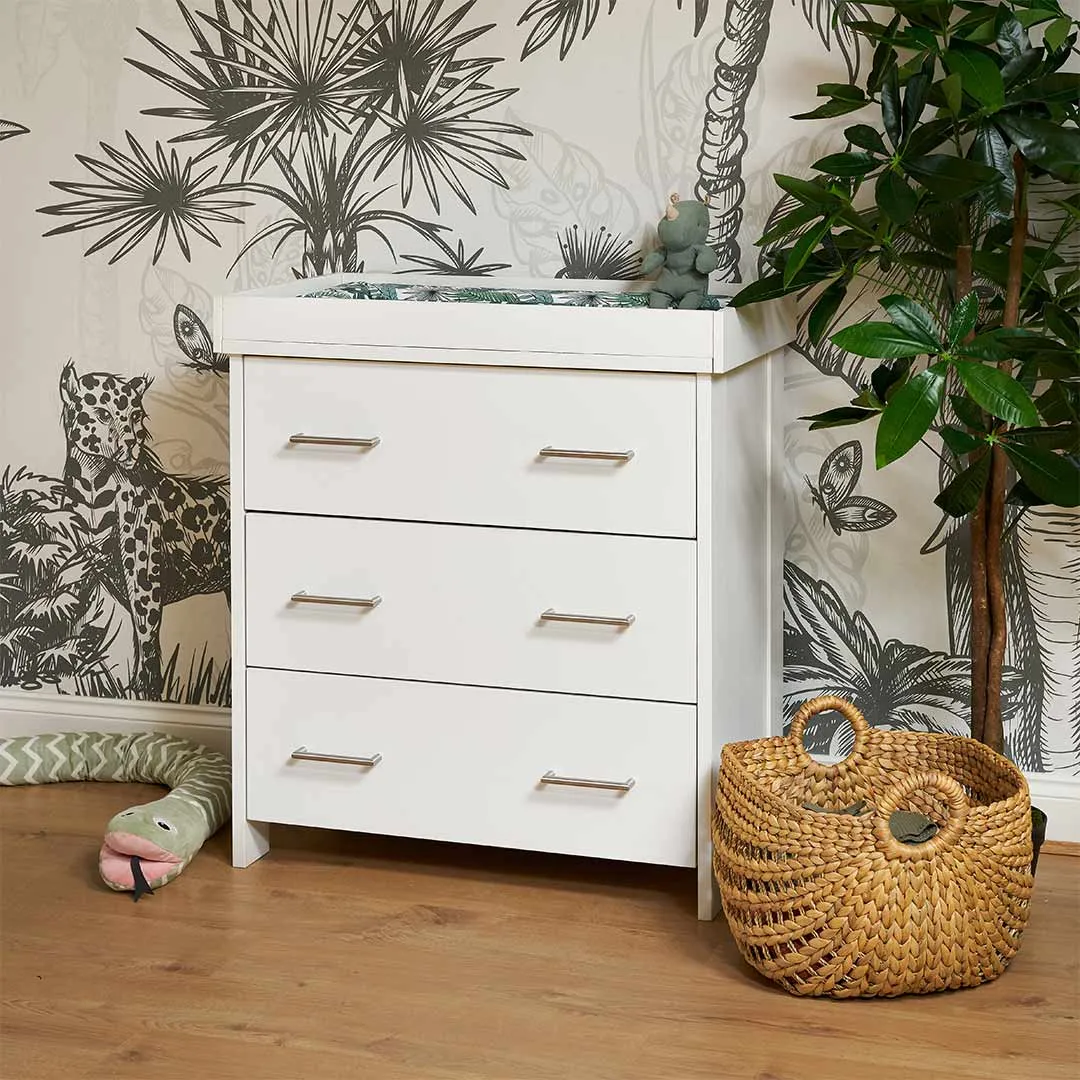 Obaby Nika 3 Piece Room Set - White Wash