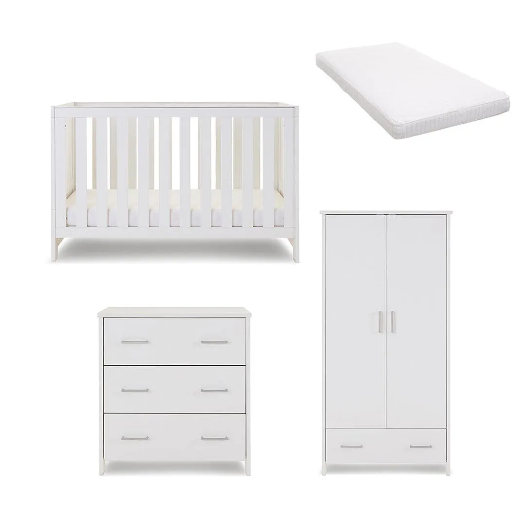 Obaby Nika 3 Piece Room Set - White Wash