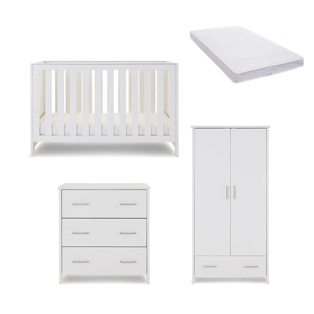 Obaby Nika 3 Piece Room Set - White Wash