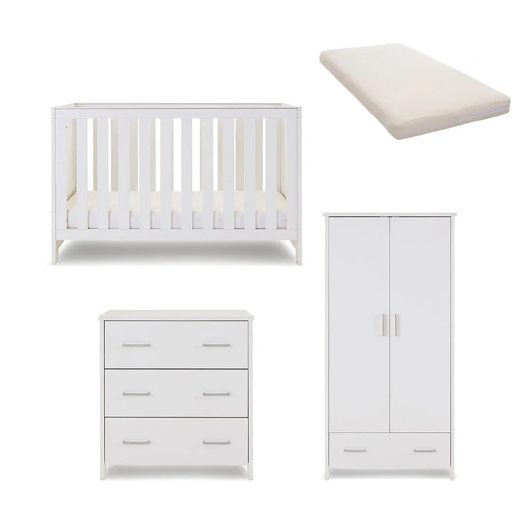 Obaby Nika 3 Piece Room Set - White Wash