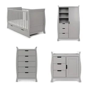 Obaby Stamford Classic 4 Piece Room Set - Warm Grey