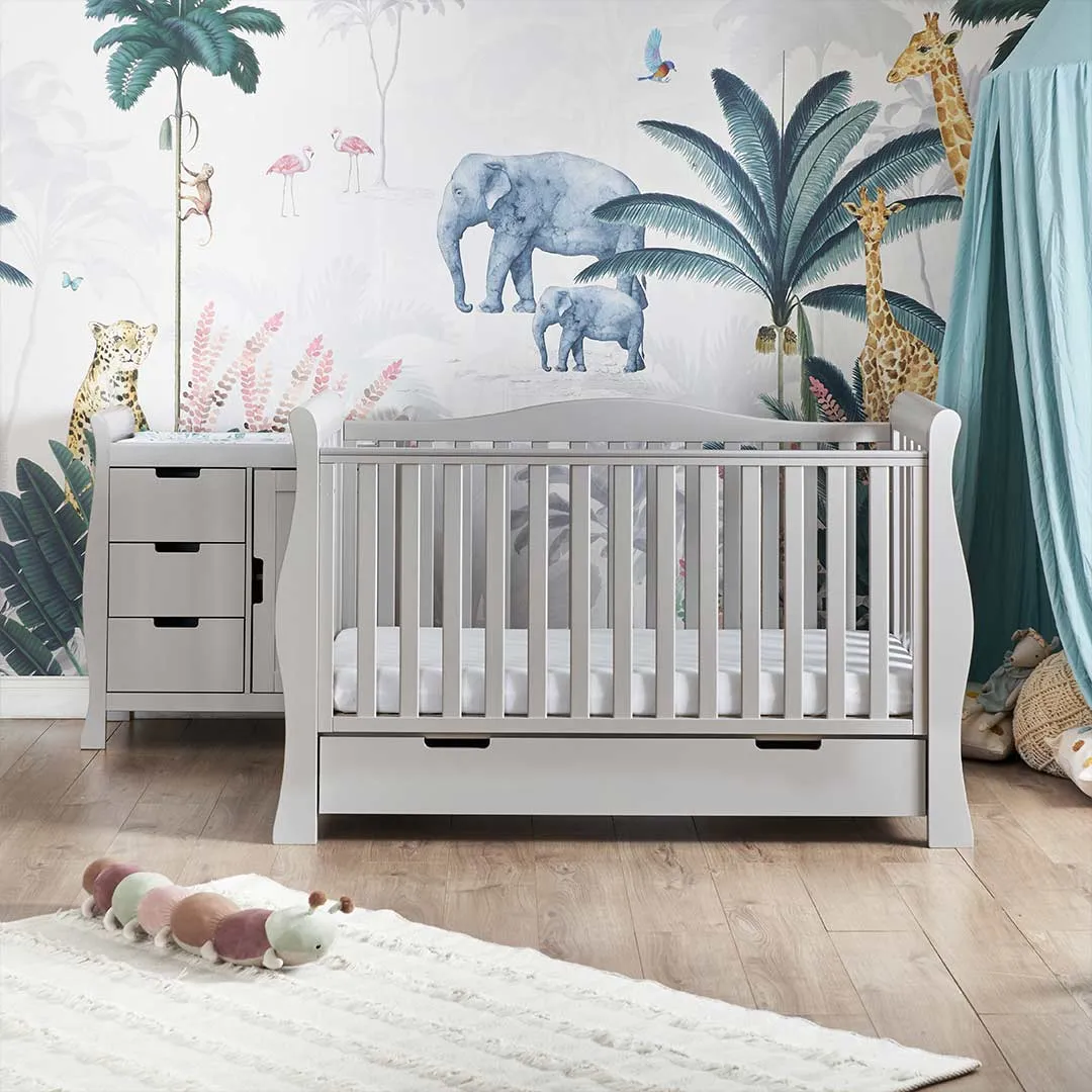 Obaby Stamford Luxe 2 Piece Room Set - Warm Grey