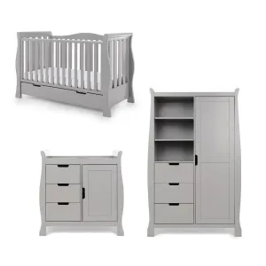Obaby Stamford Luxe 3 Piece Room Set - Warm Grey