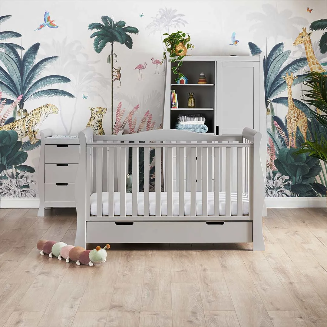 Obaby Stamford Luxe 3 Piece Room Set - Warm Grey