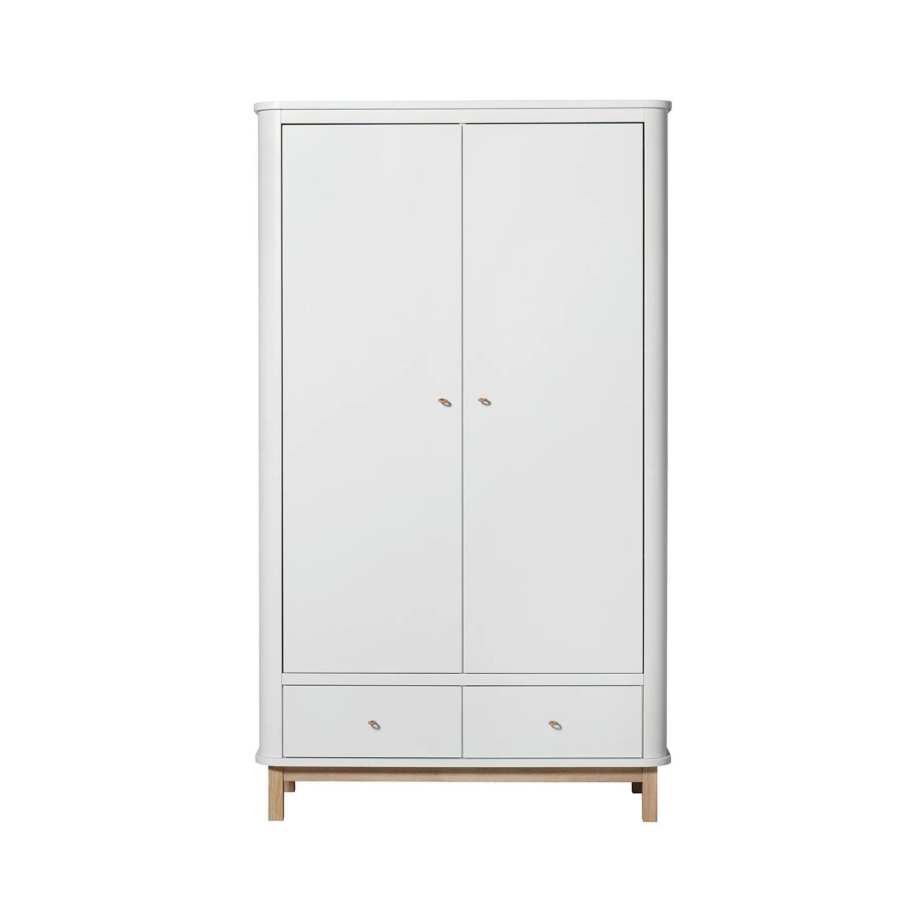 Oliver Furniture Wood Double Wardrobe - White/Oak