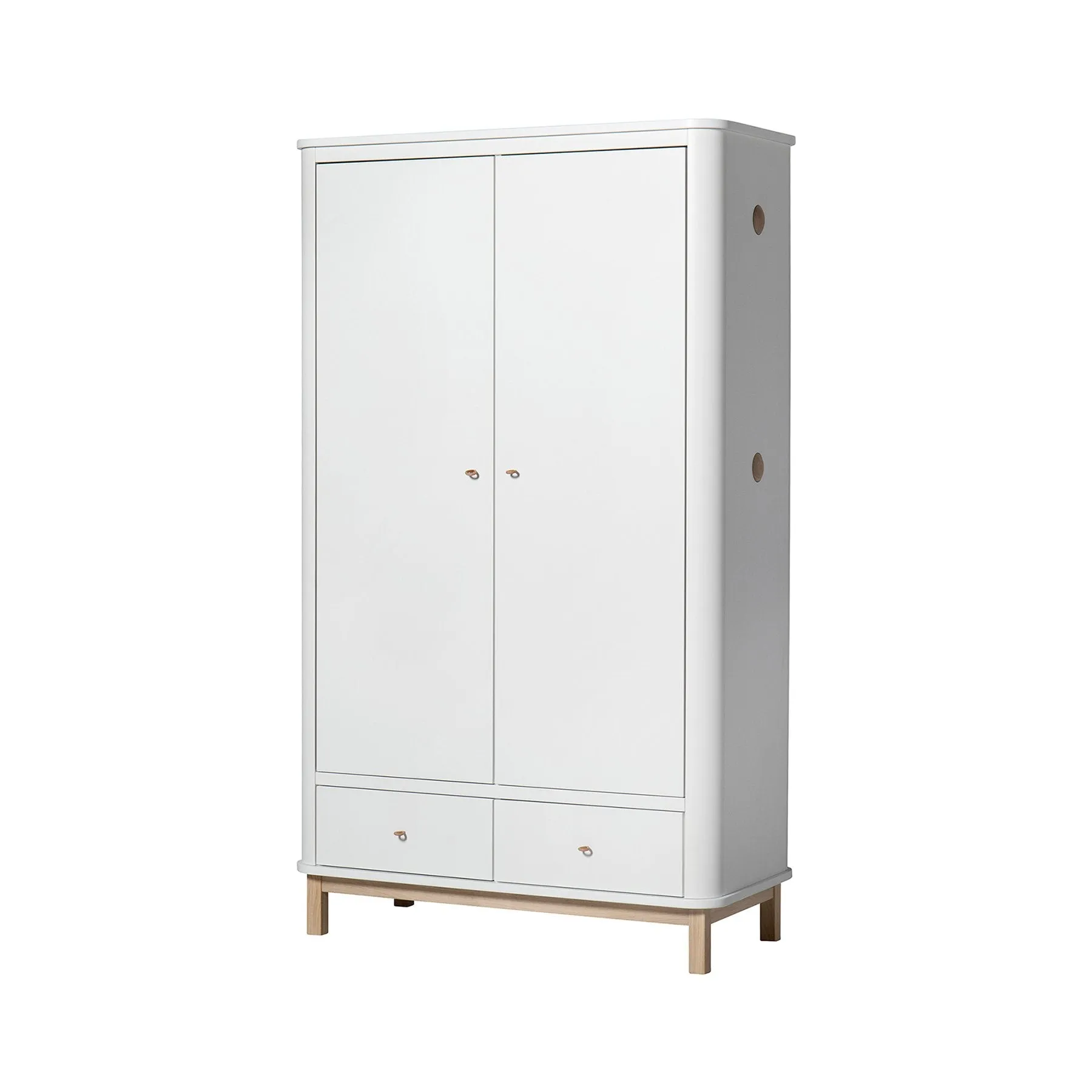 Oliver Furniture Wood Double Wardrobe - White/Oak