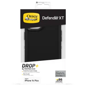 OtterBox Defender XT Case for iPhone 14 Plus with MagSafe, Ultra-Rugged, Protective Case, Black
