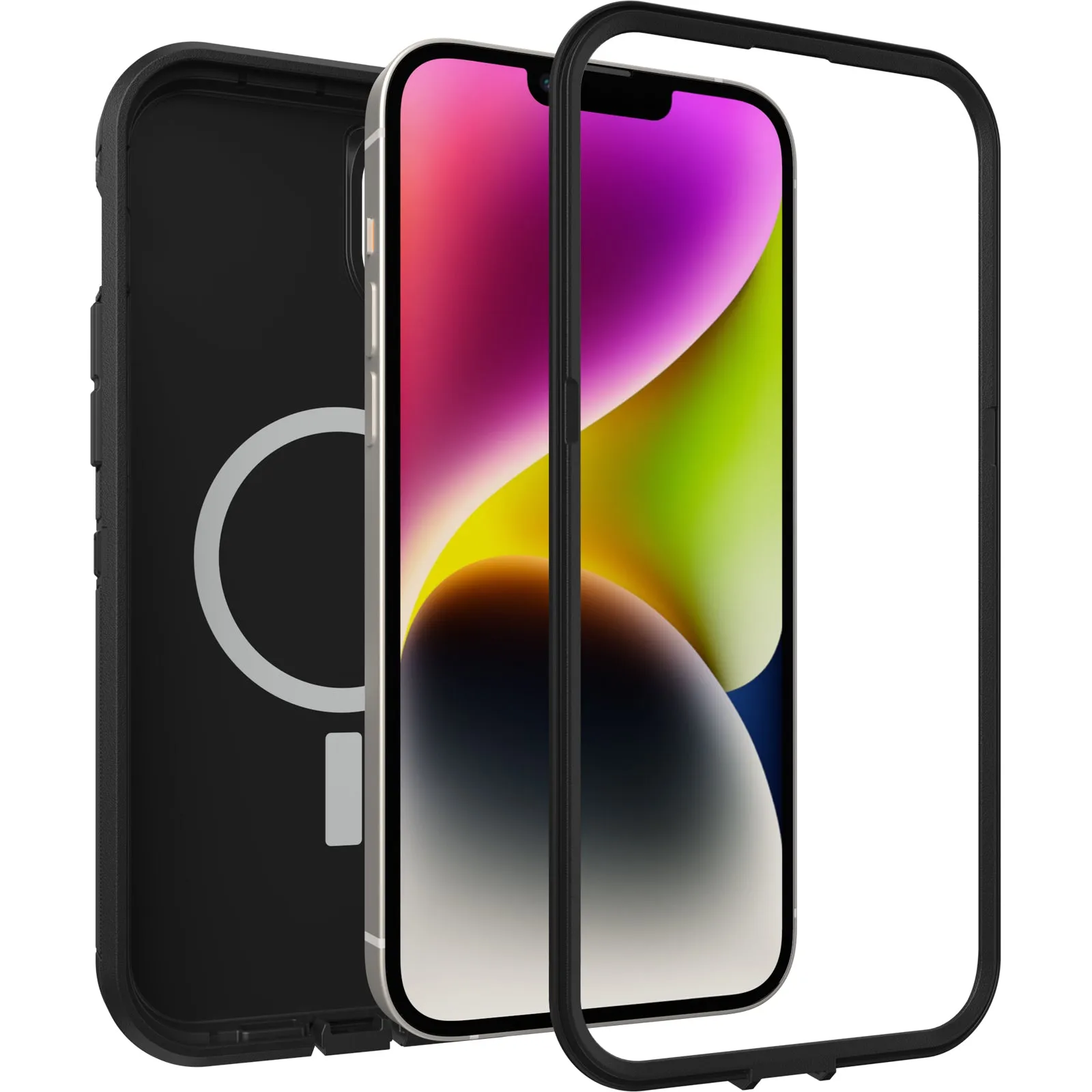 OtterBox Defender XT Case for iPhone 14 Plus with MagSafe, Ultra-Rugged, Protective Case, Black