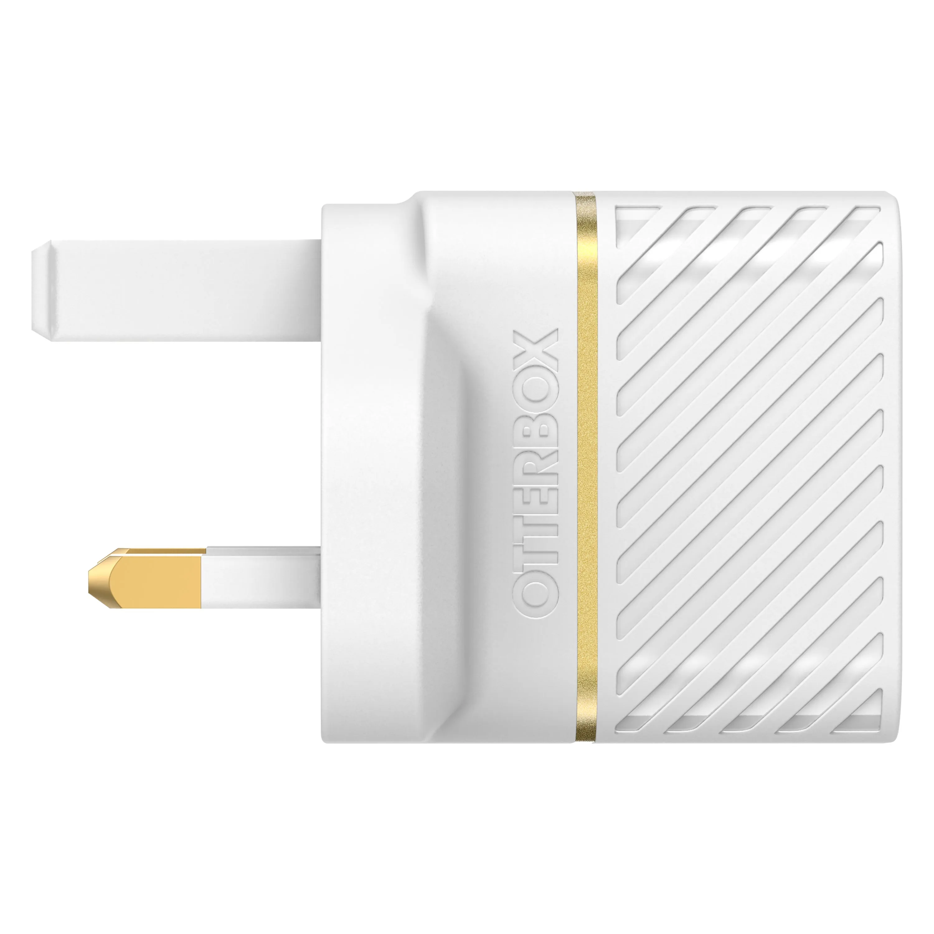 OtterBox USB-C PD GaN UK Wall Charger 30W, USB-C Fast Charger for Smartphone and Tablet, Drop Tested, Rugged, Ultra Durable, White