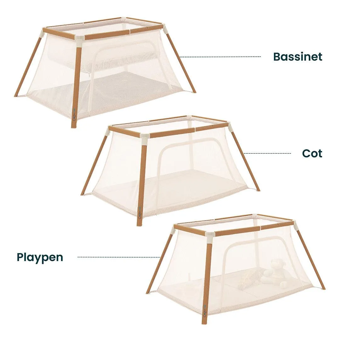 Outlet - Tutti Bambini Cozee Go Day & Night Bundle - Scandanavian Walnut/Ecru