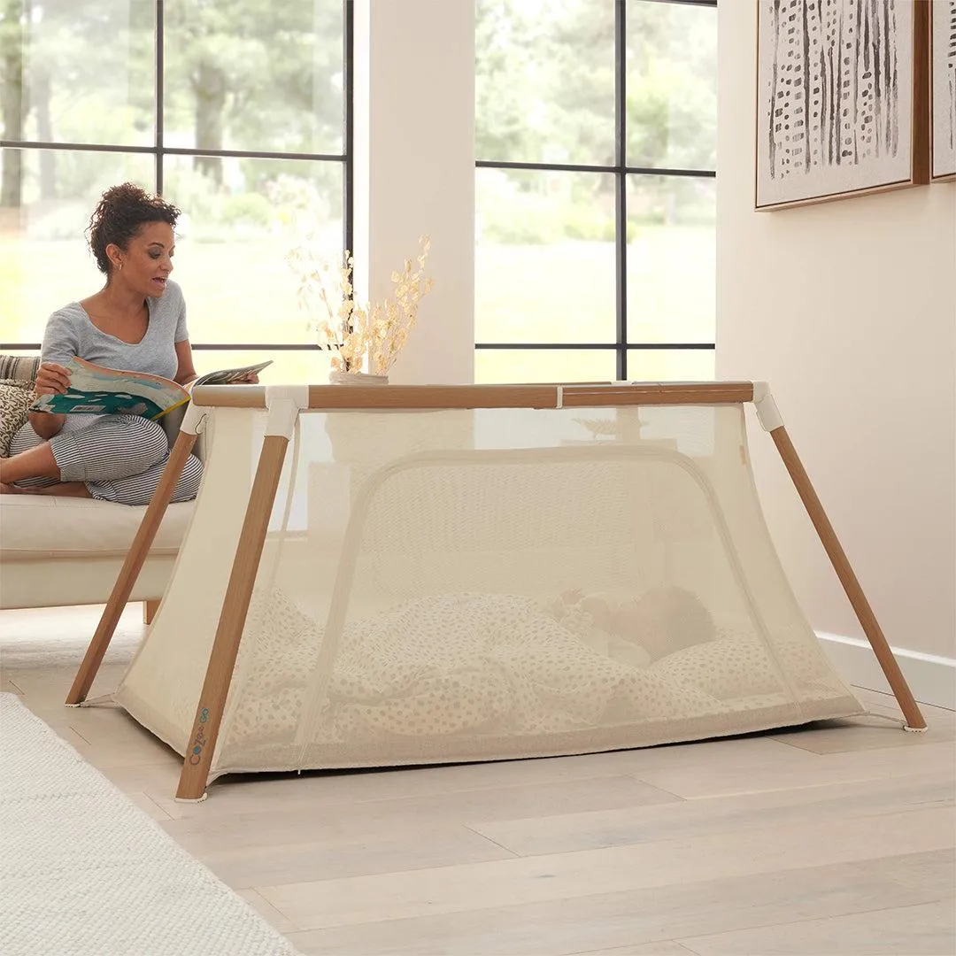 Outlet - Tutti Bambini Cozee Go Day & Night Bundle - Scandanavian Walnut/Ecru