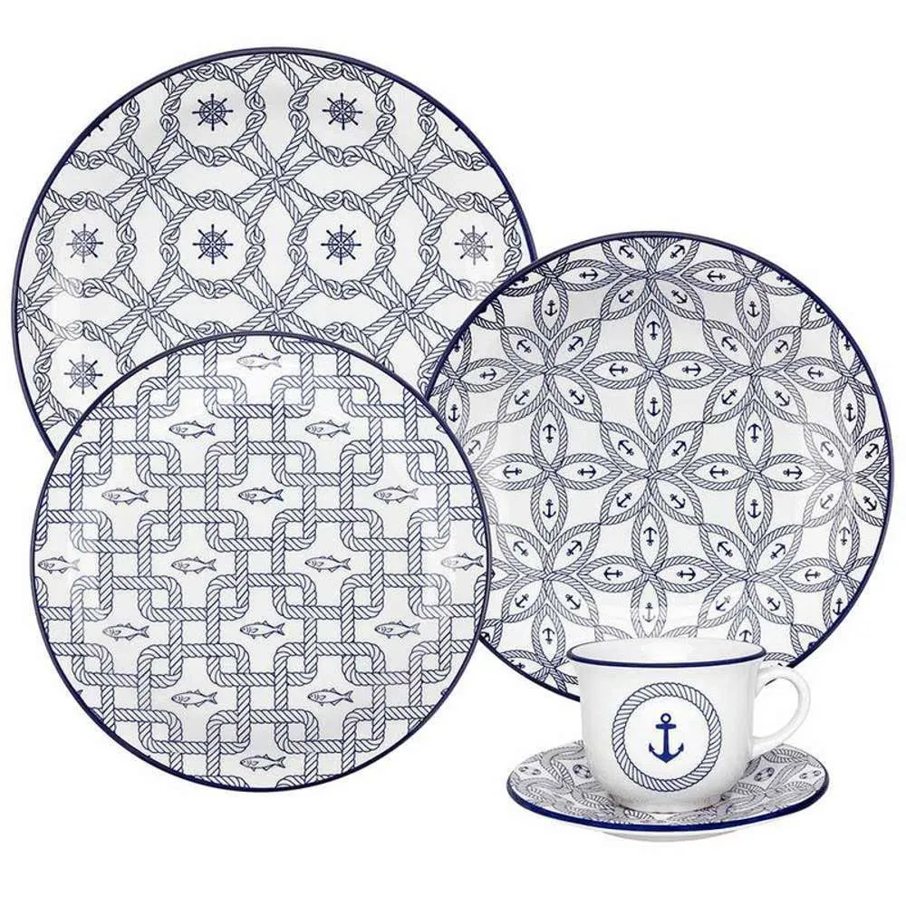 Oxford Daily Floreal Nautico Dinner Set 20pc