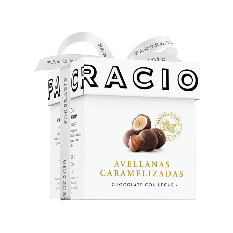 Pancracio Milk Chocolate Caramelised Hazelnuts 70g