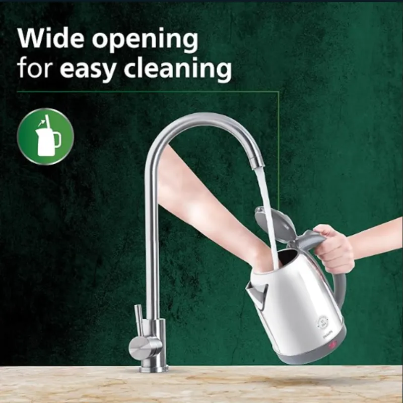 Philips 1.2 L Kettle with 25% thicker body for longer life - HD9363/02