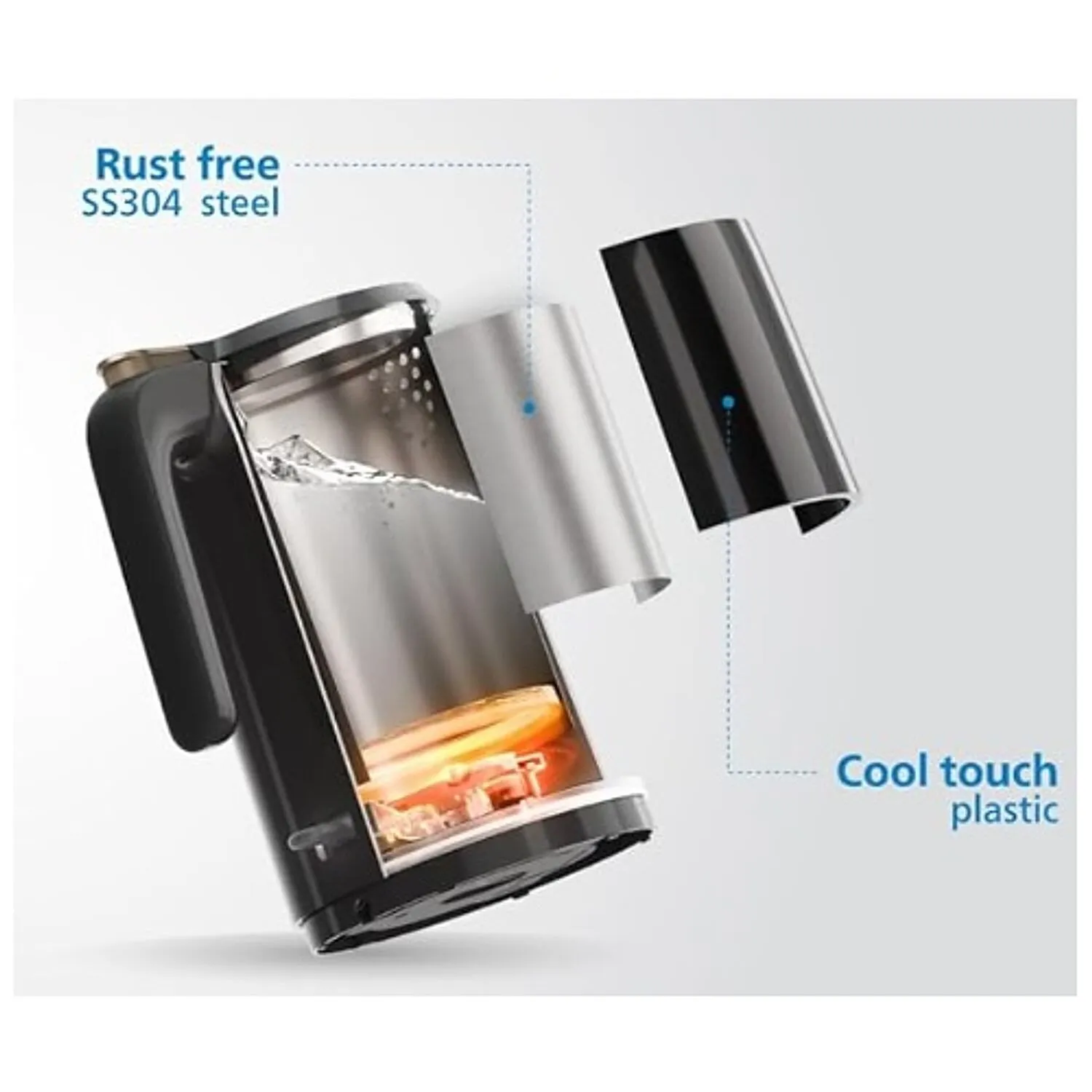 Philips 1.5 litre double walled electric kettle with Keep Warm function - HD9378/80