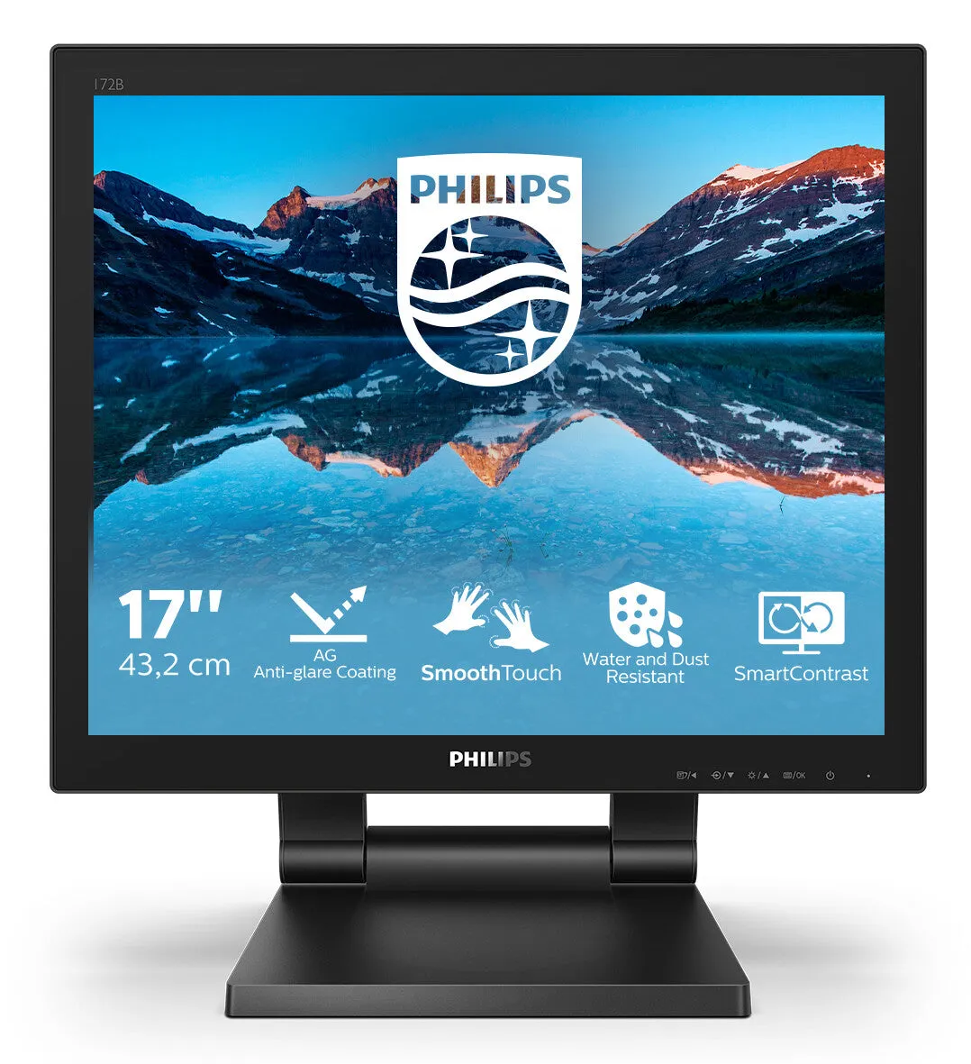 Philips 172B9TL/00 17" Full HD Monitor - 60Hz, 1ms, TN, Height Adjustable, Speakers, Black
