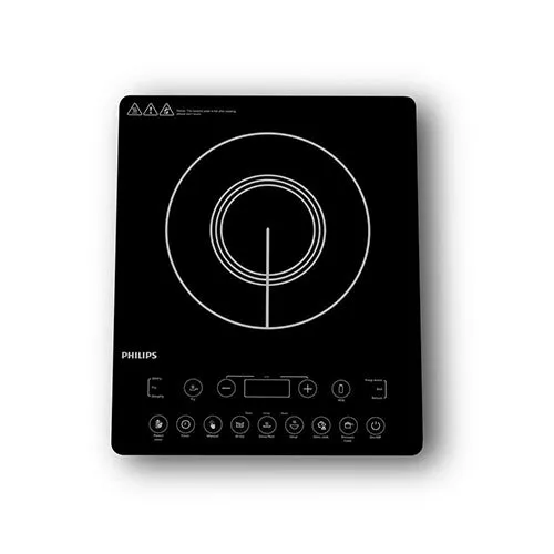 Philips 2100W Induction Cooktop with Triple MOV for 4kW surge protection and feather touch control - HD4995/00