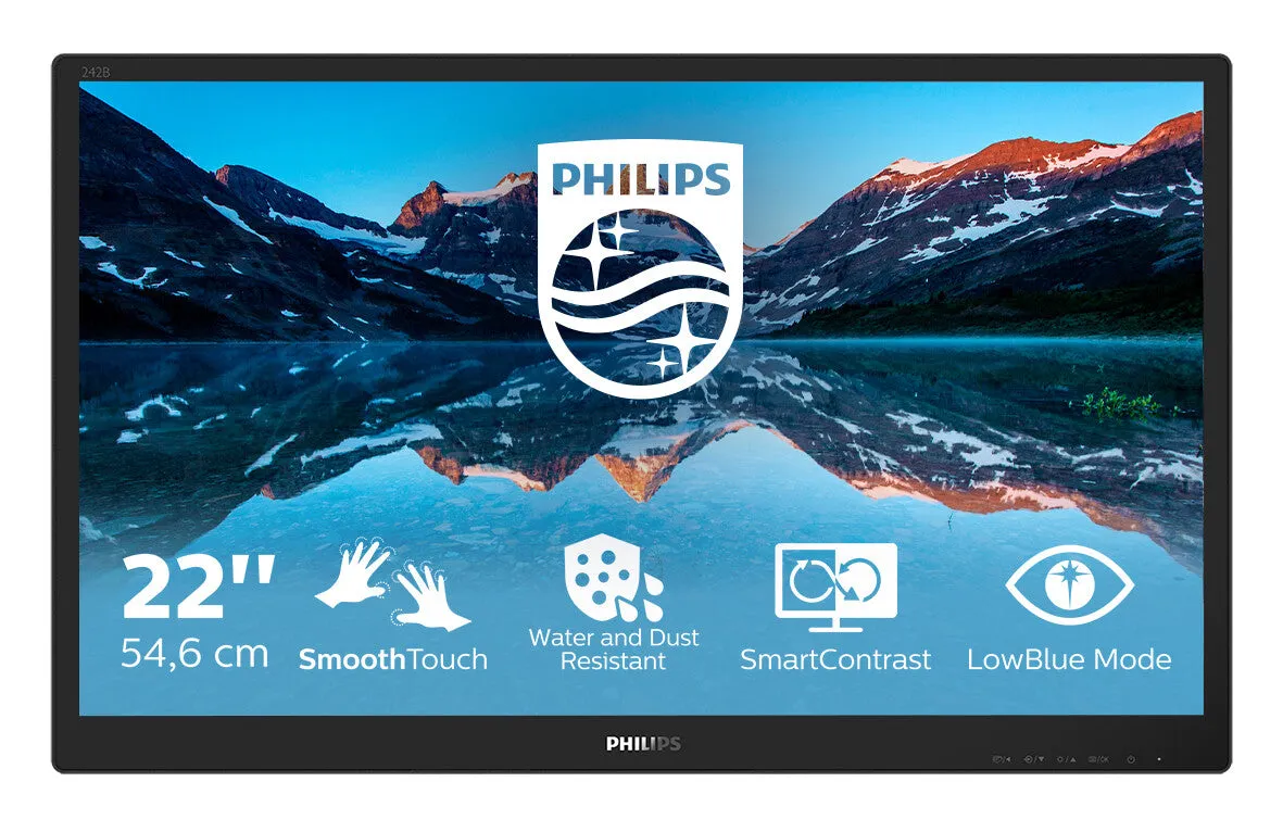 Philips 222B9TN/00 21.5" Full HD Monitor - 60Hz, 1ms, TN, Speakers, Black