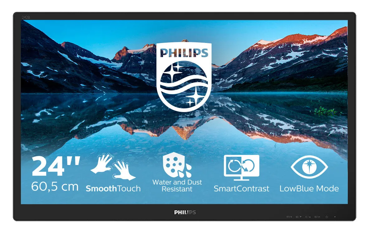 Philips 242B9TN/00 23.8" Full HD Monitor - 60Hz, 5ms, IPS, Speakers, Black
