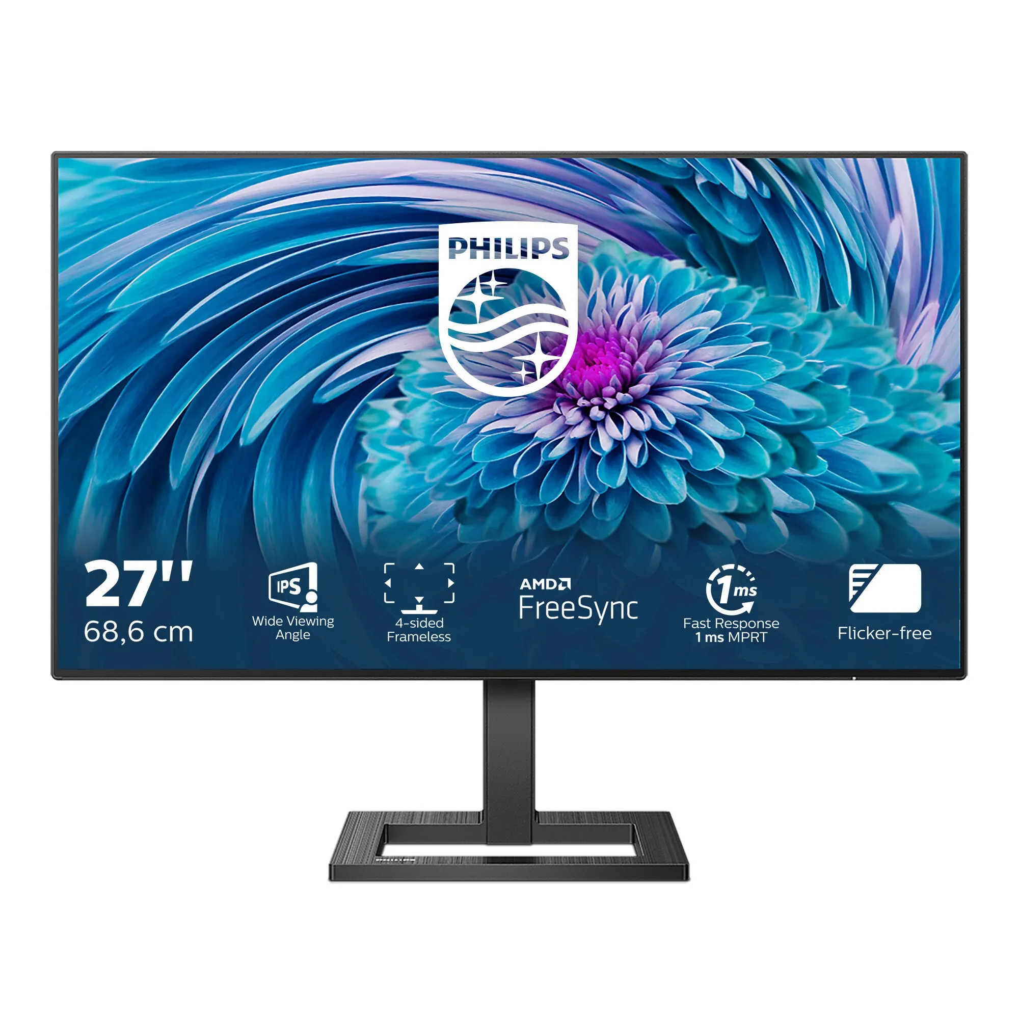 Philips 272E2FA/00 27" Full HD Gaming Monitor - 75Hz, 4ms, IPS, AMD FreeSync, Speakers, Black