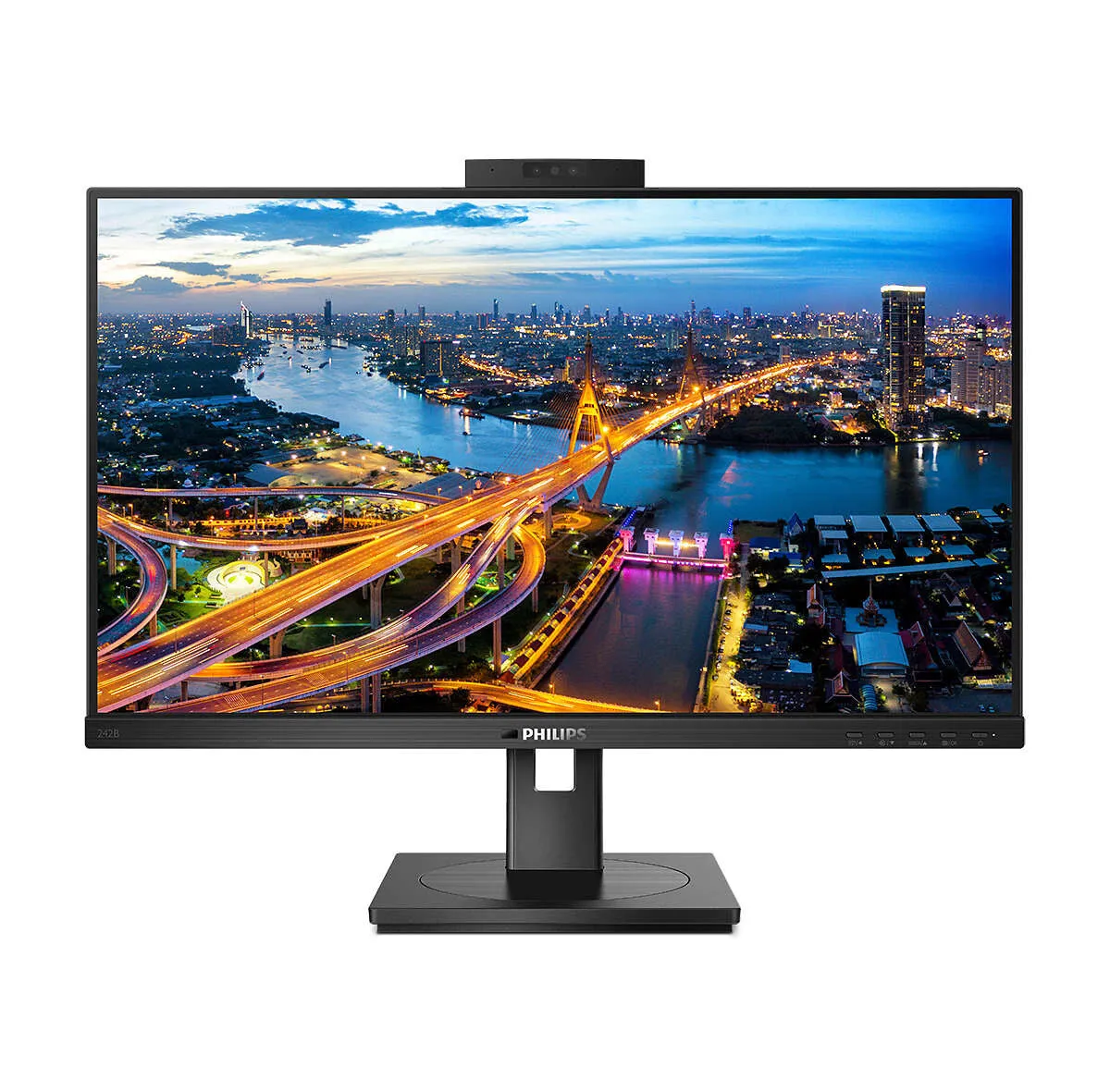 Philips B Line 242B1H/00 23.8" Full HD Monitor - 75Hz, 4ms, IPS, Adaptive Sync, Height Adjustable, Speakers, Black