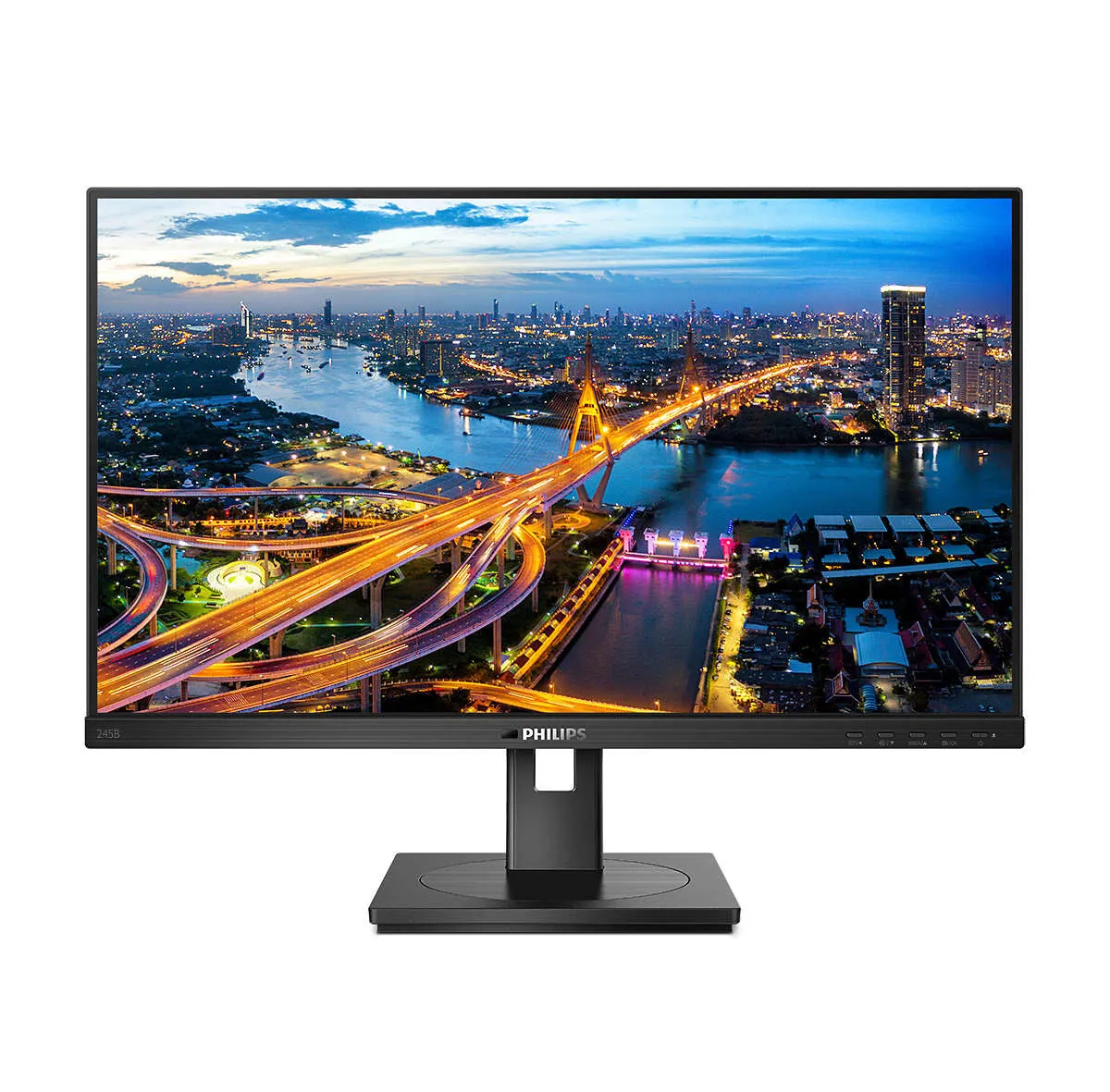 Philips B Line 245B1/00 23.8" Quad HD Monitor - 75Hz, 4ms, IPS, Adaptive-Sync, Height Adjustable, Speakers, Black