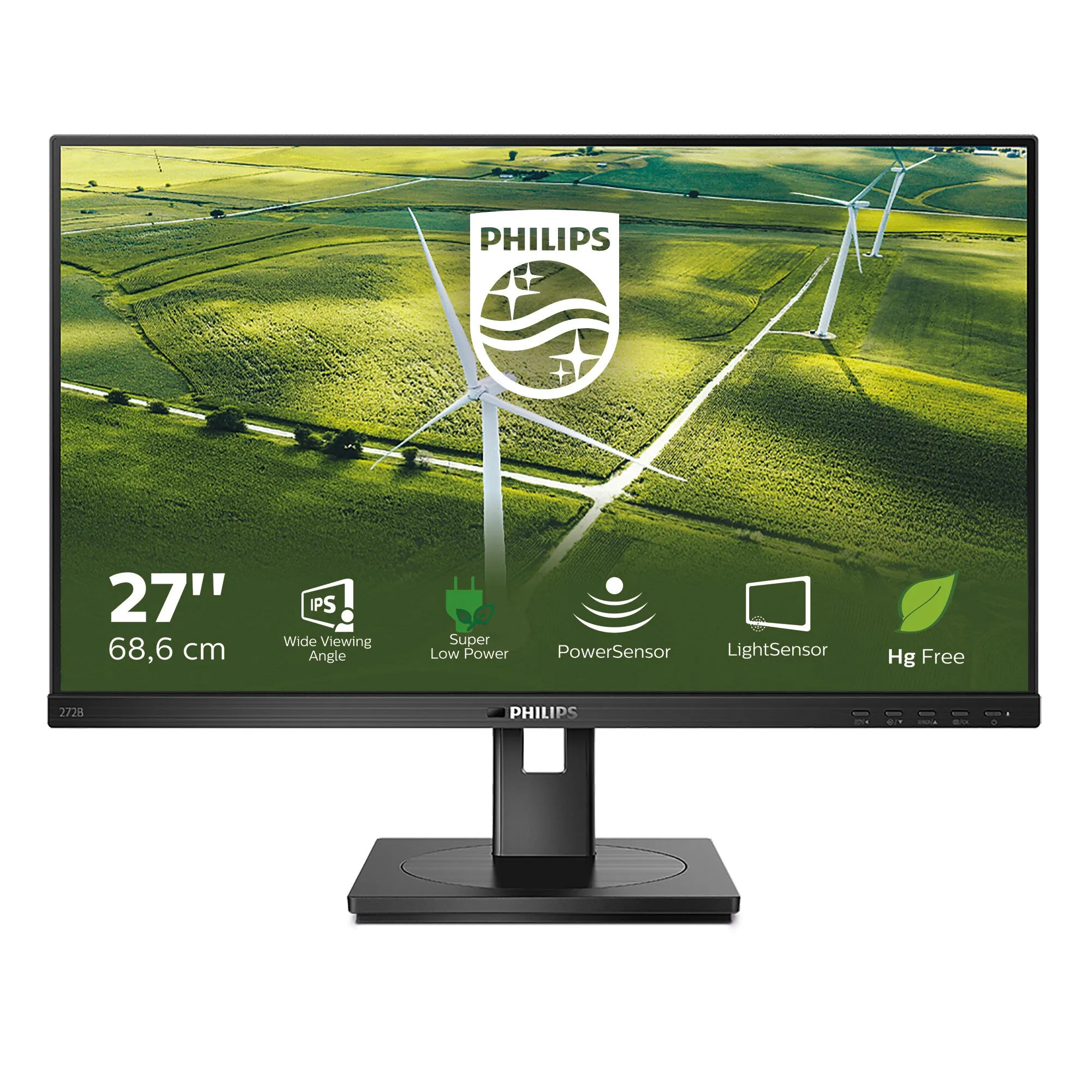 Philips B Line 272B1G/00 27" Full HD Monitor - 75Hz, 4ms, IPS, Height Adjustable, Speakers, Black