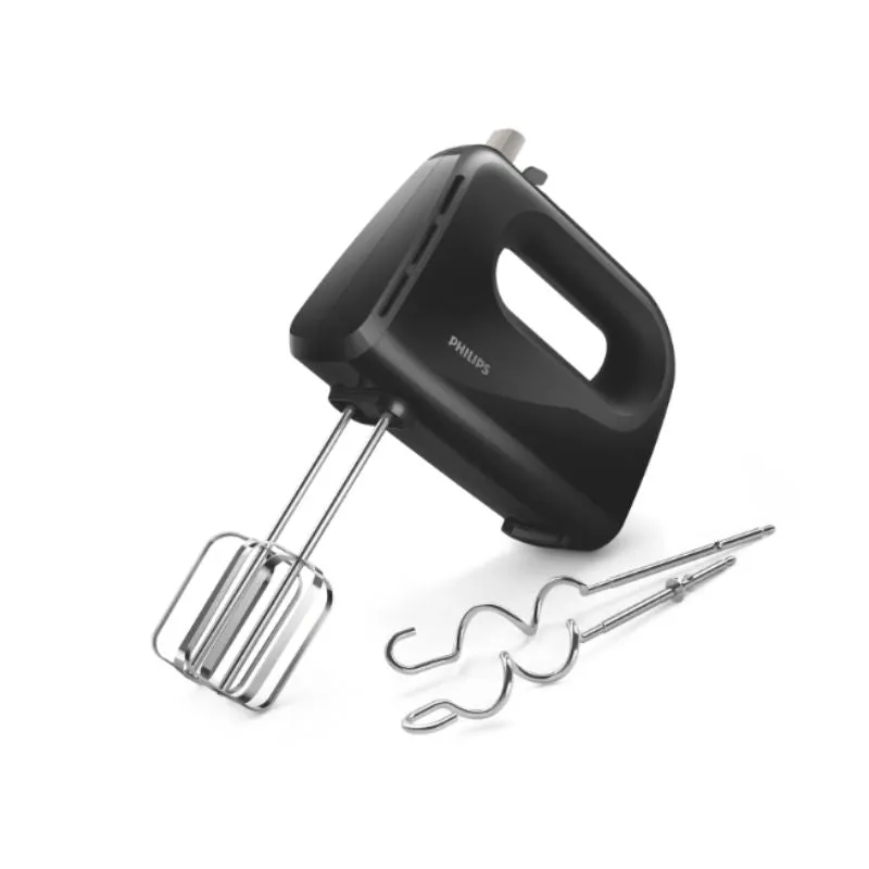 Philips Daily Hand Mixer 300W 5 Speed Black - HR3705/10