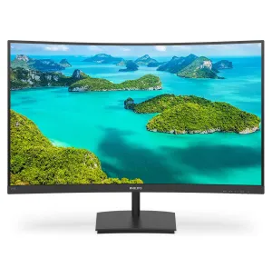 Philips E Line 241E1SCA/00 23.6" Full HD Curved Monitor - 75Hz, 4ms, VA, AMD FreeSync, Speakers, Black