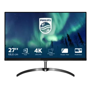 Philips E Line 276E8VJSB/00 27" 4K Ultra HD Monitor - 60Hz, 5ms, IPS, Black and Metallic