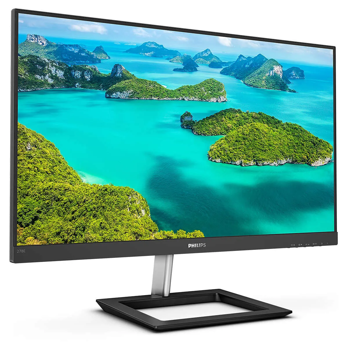 Philips E Line 278E1A/00 27" 4K Ultra HD Monitor - 60Hz, 4ms, IPS, Height Adjustable, Speakers, Black