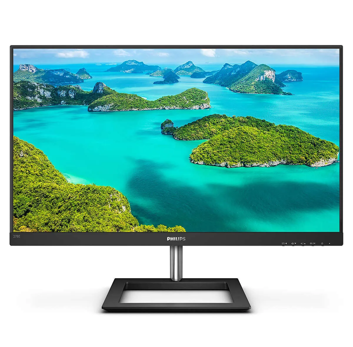 Philips E Line 278E1A/00 27" 4K Ultra HD Monitor - 60Hz, 4ms, IPS, Height Adjustable, Speakers, Black
