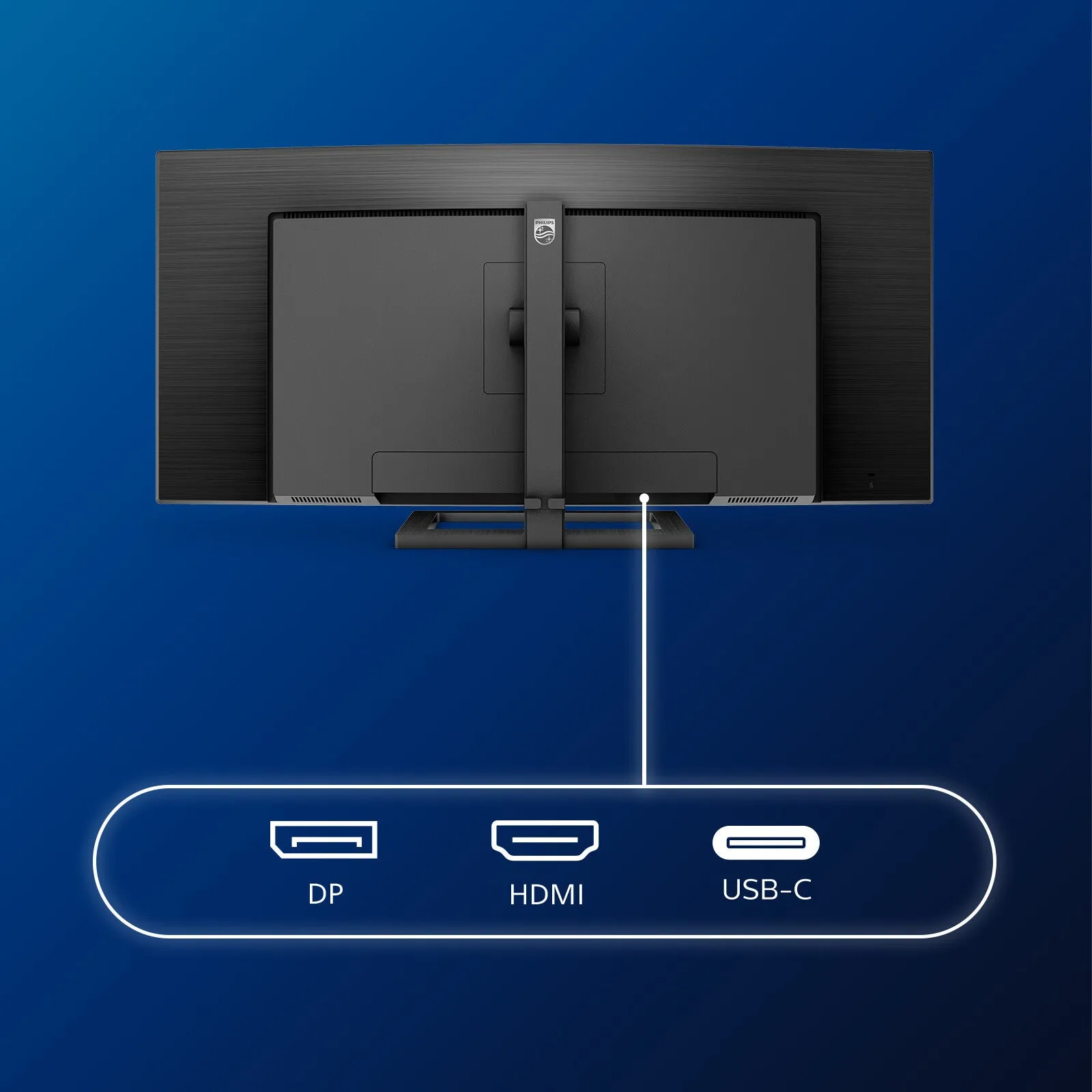 Philips E Line 346E2CUAE/00 34" Wide Quad HD  Curved Gaming Monitor - 100Hz, 4ms, VA, AMD FreeSync, Height Adjustable, Speakers, Black