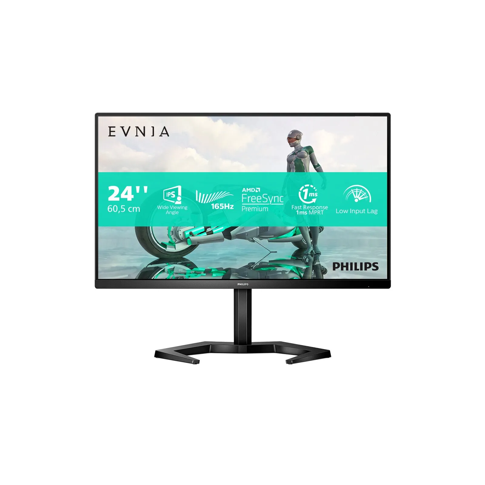 Philips Evnia 24M1N3200ZS/00 23.8" Full HD Gaming Monitor - 165Hz, 4ms, IPS, AMD FreeSync, Black
