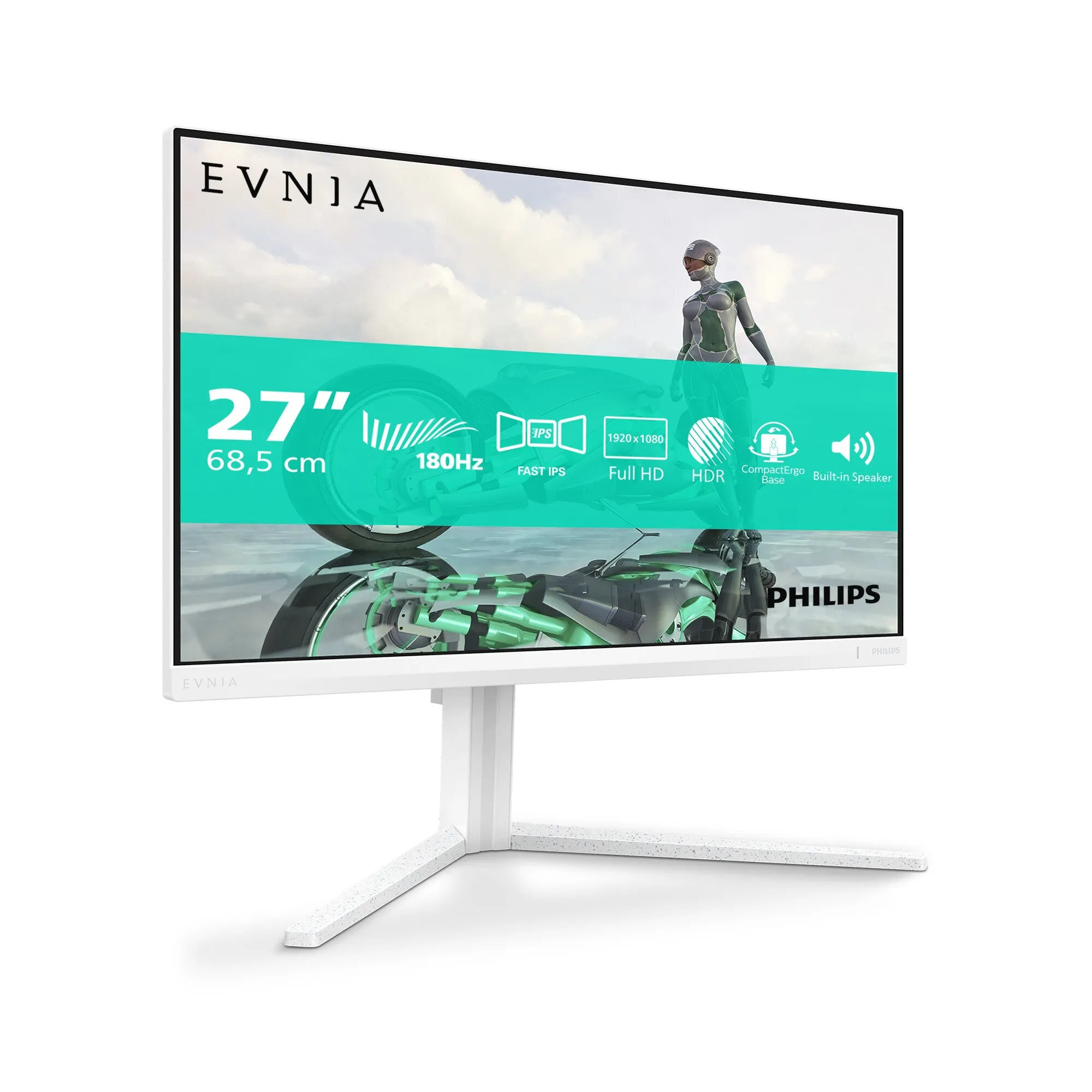 Philips Evnia 27M2N3201A/00 computer monitor 68.6 cm (27") 1920 x 1080 pixels Full HD LCD White