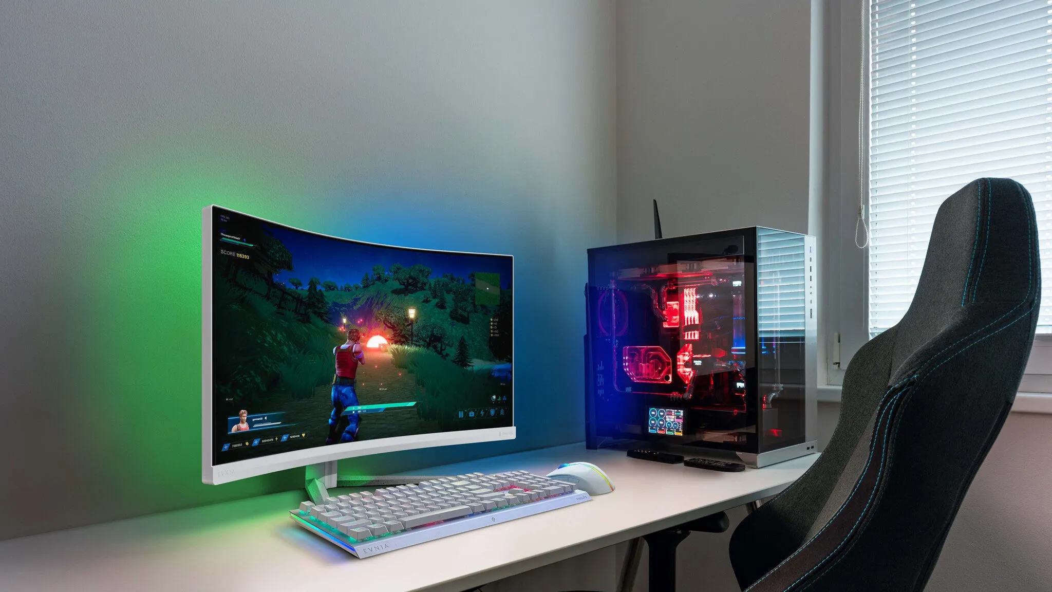 Philips Evnia 34M2C5501A/00 34" Wide Quad HD Curved Gaming Monitor - 180Hz, 1ms, VA, AMD FreeSync, Height Adjustable, Speakers, White