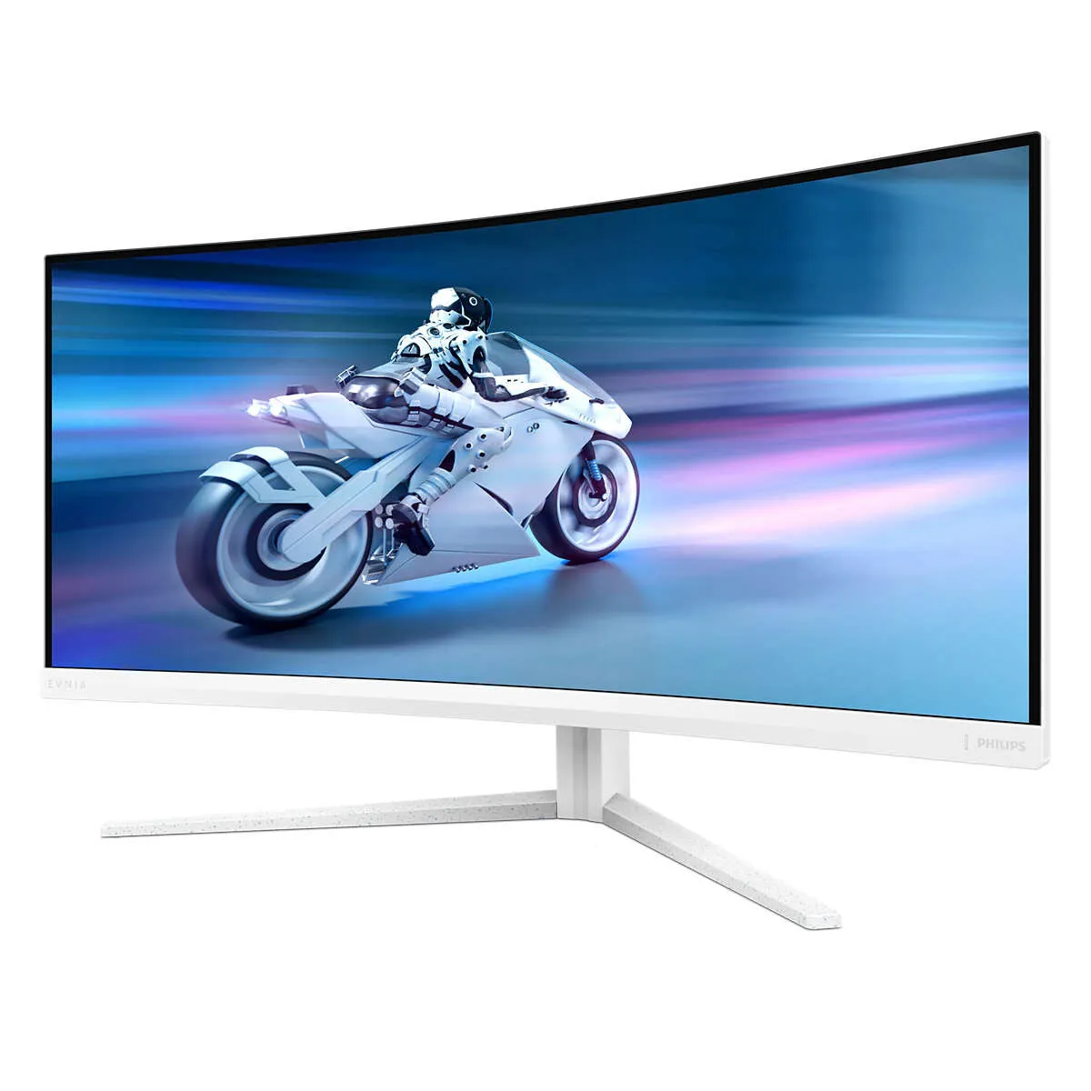 Philips Evnia 34M2C5501A/00 34" Wide Quad HD Curved Gaming Monitor - 180Hz, 1ms, VA, AMD FreeSync, Height Adjustable, Speakers, White