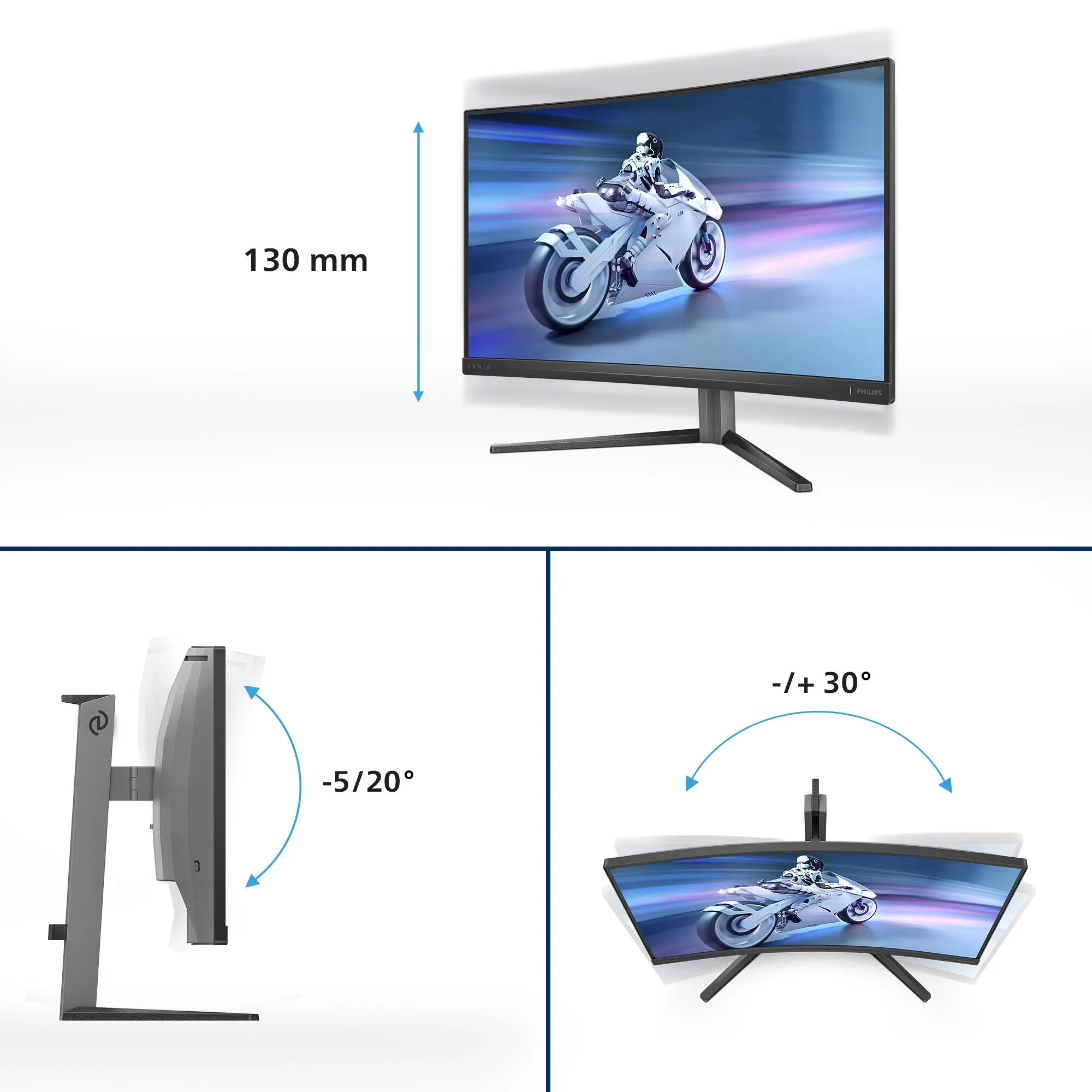 Philips Evnia 5000 27M2C5200W/00 computer monitor 68.6 cm (27") 1920 x 1080 pixels Full HD LCD Black