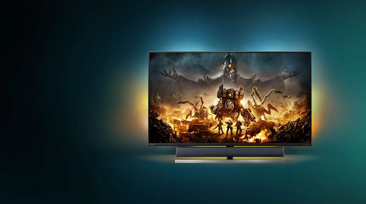 Philips Momentum 559M1RYV/00 55" 4K Ultra HD Gaming Monitor - 144Hz, 4ms, VA, AMD FreeSync, Speakers, Black