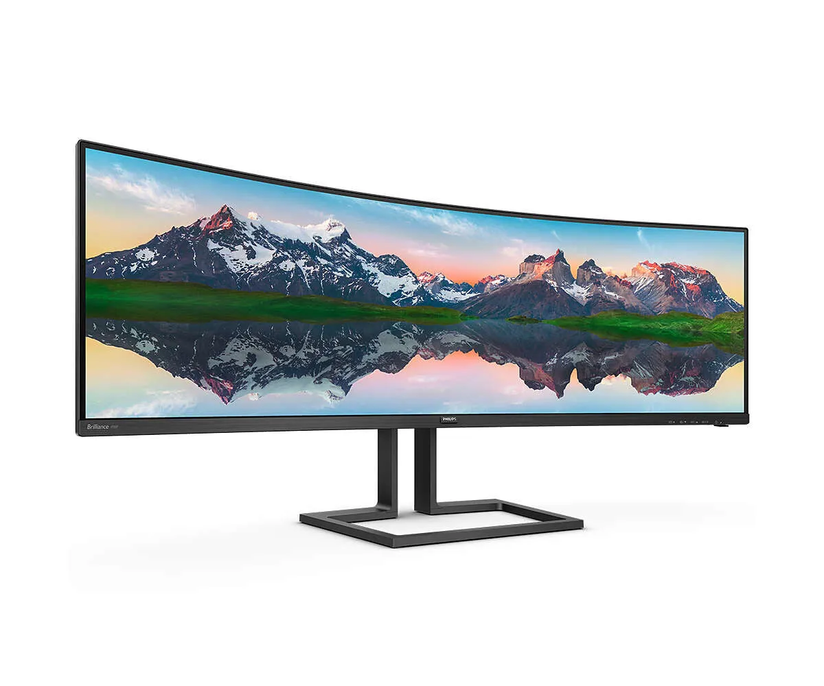 Philips P Line 498P9Z/00 48.8" 5120 x 1440 Curved Gaming Monitor - 165Hz, 4ms, VA, Adaptive-Sync, Height Adjustable, Speakers, Black