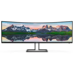 Philips P Line 498P9Z/00 48.8" 5120 x 1440 Curved Gaming Monitor - 165Hz, 4ms, VA, Adaptive-Sync, Height Adjustable, Speakers, Black