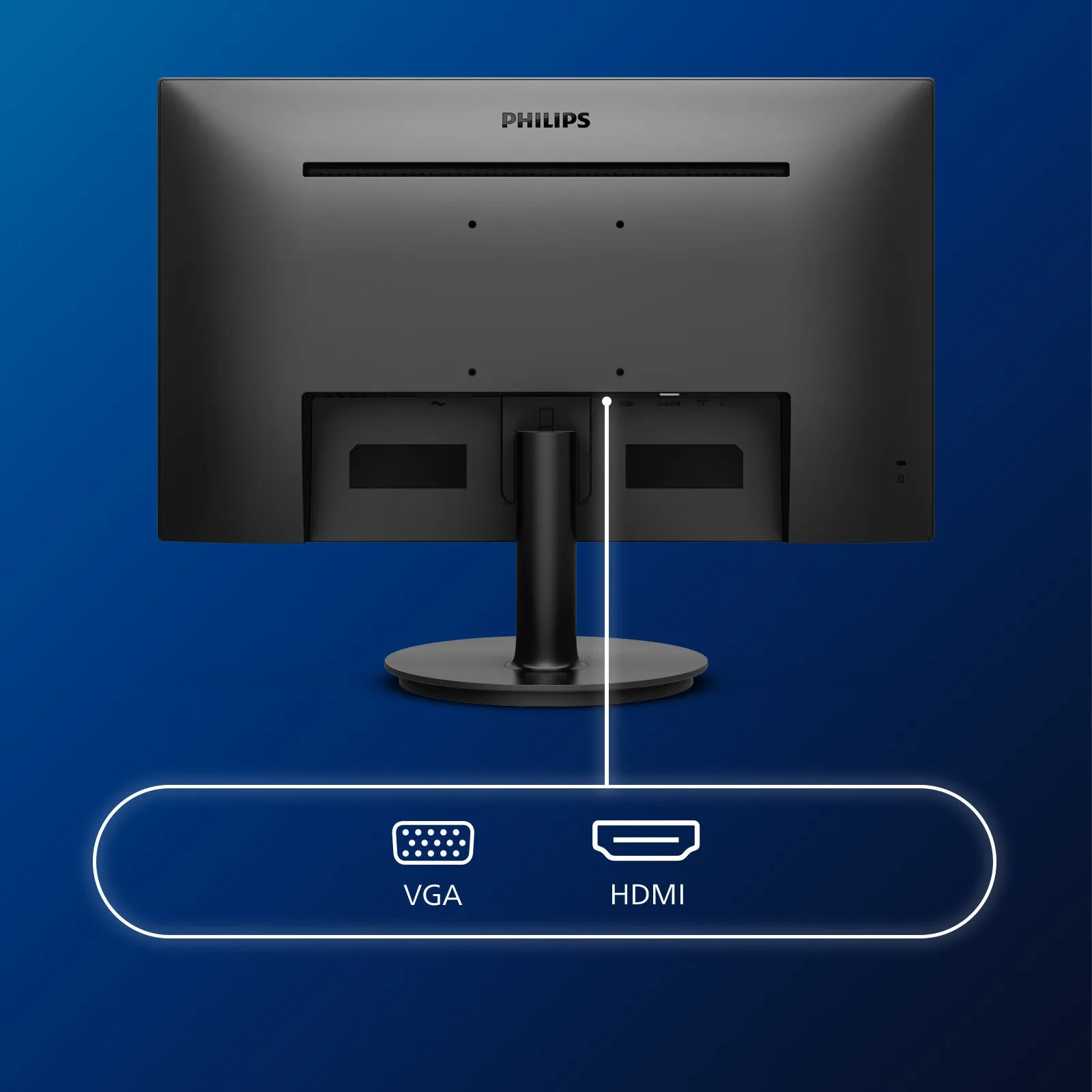 Philips V Line 241V8LA/00 23.8" Full HD Monitor - 75Hz, 4ms, VA, Adaptive-Sync, Speakers, Black