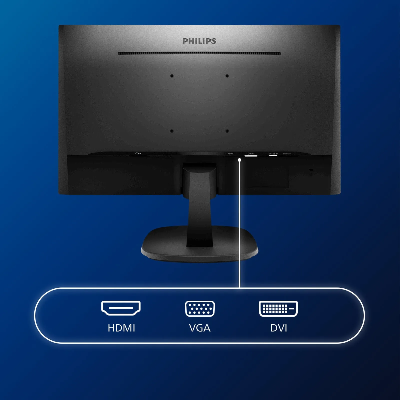 Philips V Line 243V7QDAB/00 23.8" Full HD Monitor - 75Hz, 4ms, IPS, Height Adjustable, Speakers, Black