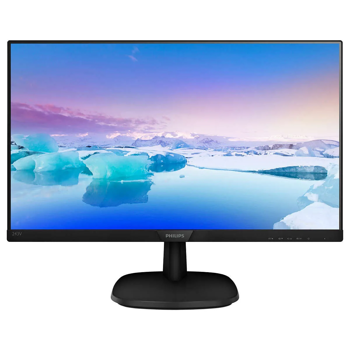 Philips V Line 243V7QDAB/00 23.8" Full HD Monitor - 75Hz, 4ms, IPS, Height Adjustable, Speakers, Black