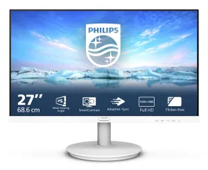 Philips V Line 271V8AW/00 27" Full HD Monitor - 75Hz, 4ms, IPS, Adaptive-Sync, Speakers, White