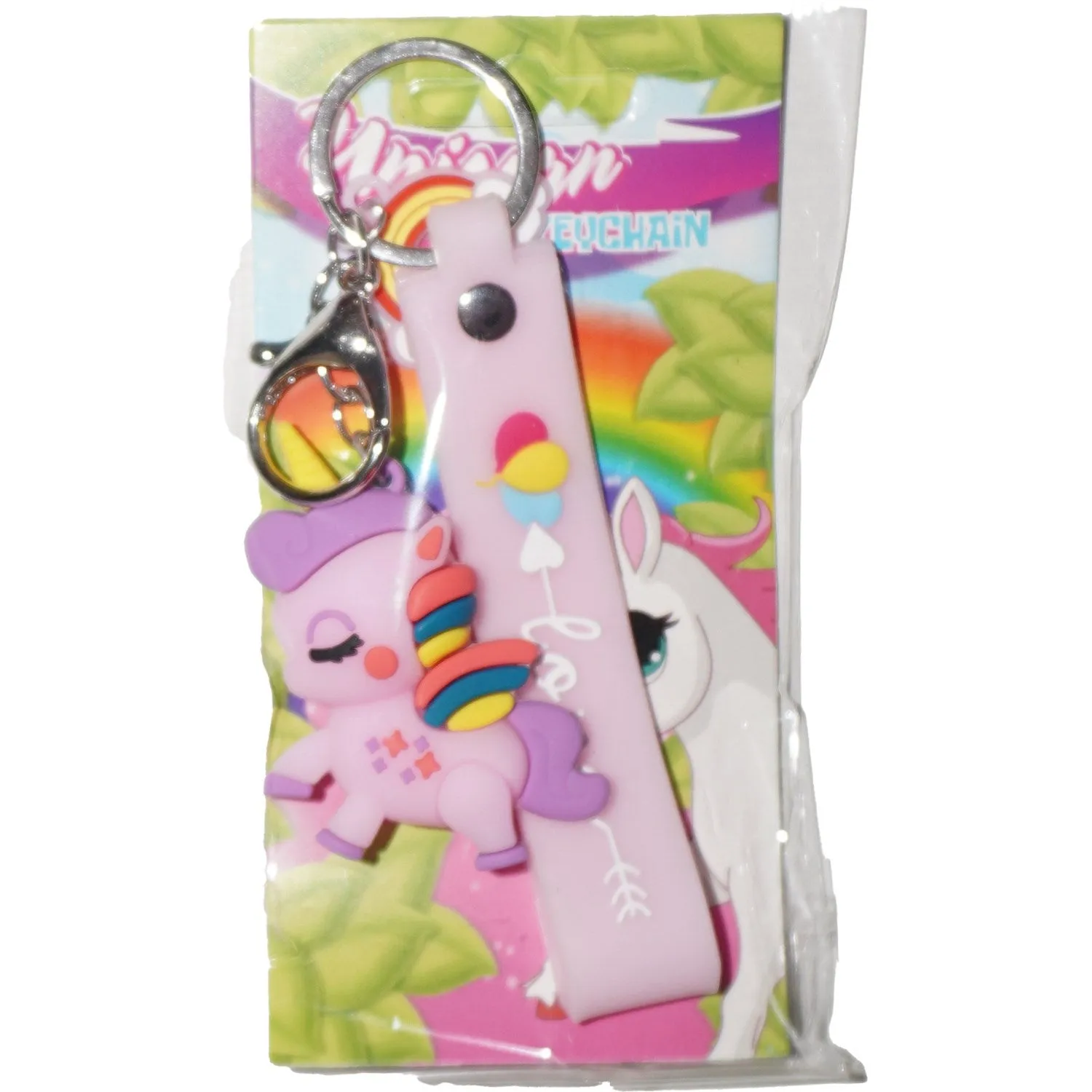 Pocket Money Unicorn Figure Keychain Purple