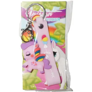 Pocket Money Unicorn Figure Keychain Purple