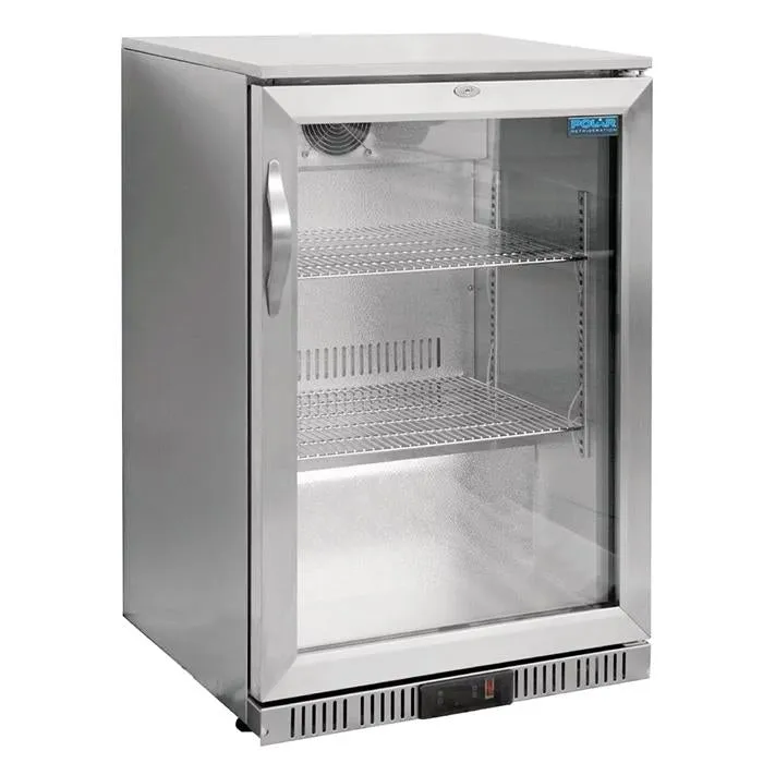 Polar 138L G-Series Back Bar Cooler Stainless Steel Hinged Door
